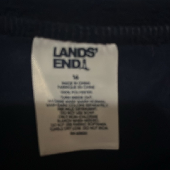 Lands’ End 2-Piece Girls Fleece Pajamas Set, Size 16 - Picture 4 of 7